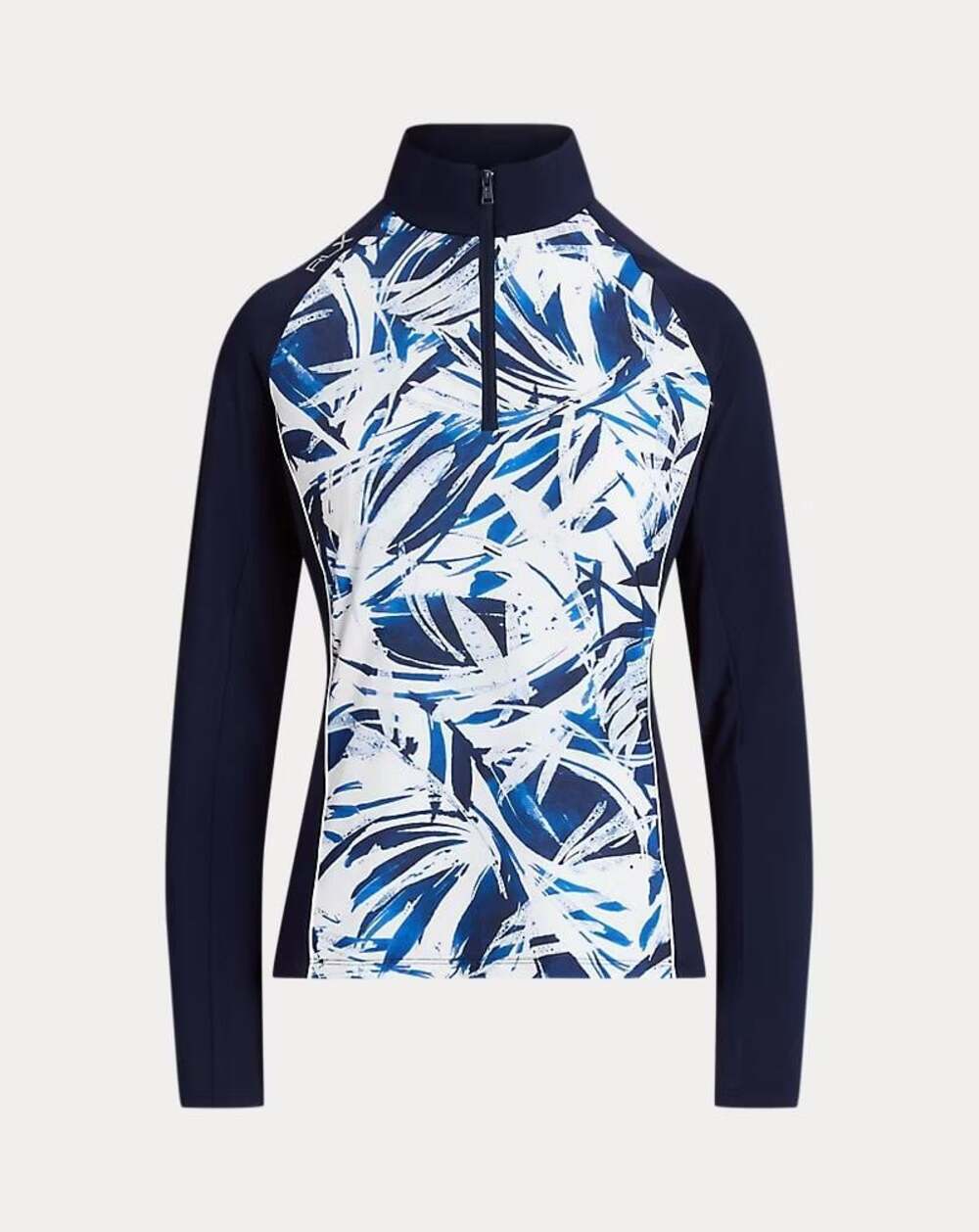NEW RLX Ralph Lauren Women's L Stretch Jersey Quarter-Zip Pullover NWT $148